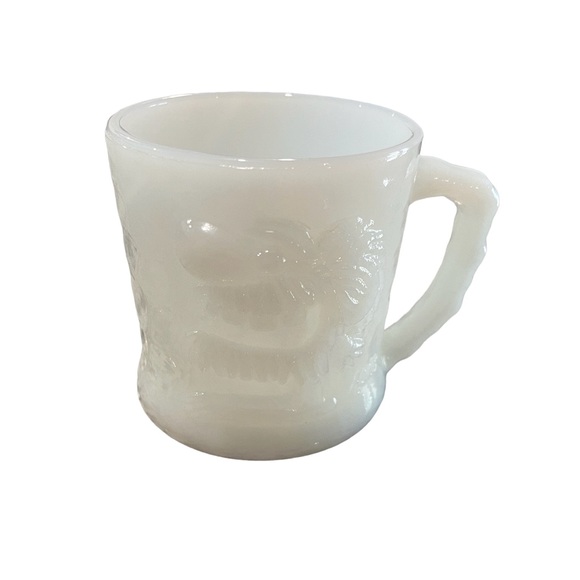 Vintage GROG Milk Glass Coffee Cup #26 Johnny Hart's BC Comics Fire King Brand - Picture 1 of 4